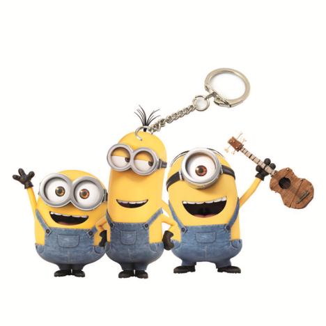 Minions Movie Bob Kevin & Stuart PVC Key Ring £0.99